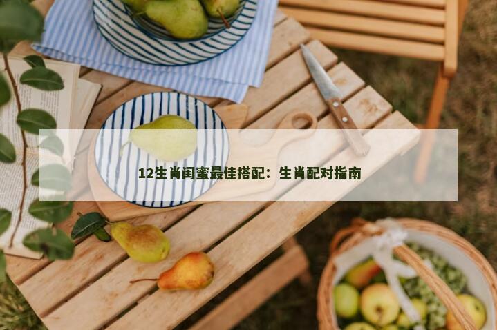 12生肖闺蜜最佳搭配：生肖配对指南